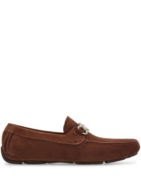 Pantofi loafer din piele de căprioară Ferragamo