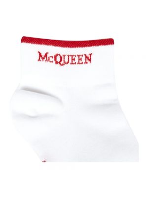 Calcetines de algodón Alexander Mcqueen blanco