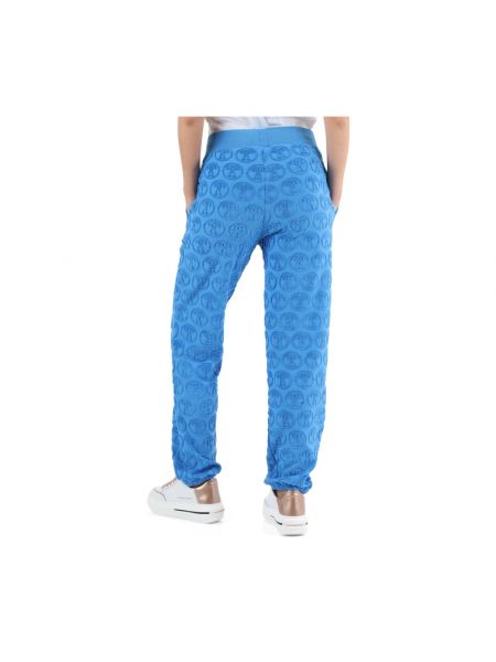 Pantalones de chándal de algodón Moschino azul