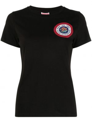 Kokvilnas t-krekls ar apdruku Kenzo melns