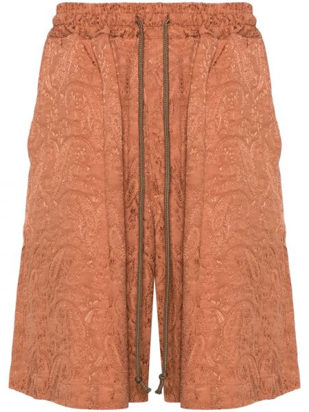 Jacquard bermuda kratke hlače s paisley uzorkom Song For The Mute narančasta