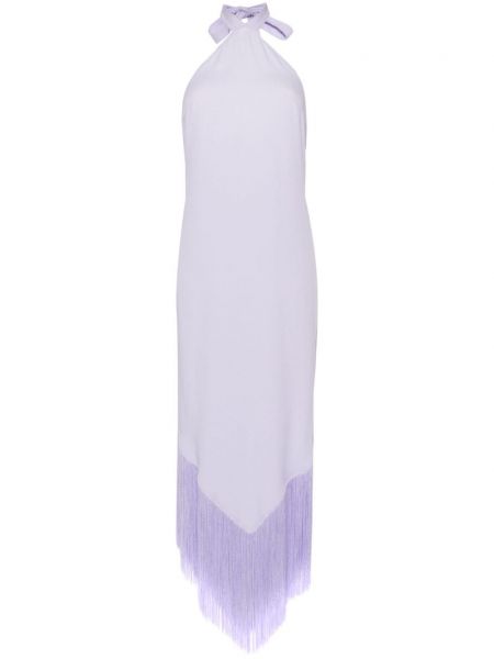 Rochie lunga cu franjuri Taller Marmo violet