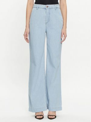 Voľné priliehavé džínsy s rovným strihom Rinascimento modrá
