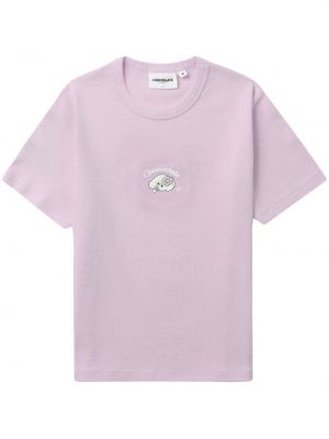 T-shirt en coton à imprimé Chocoolate violet