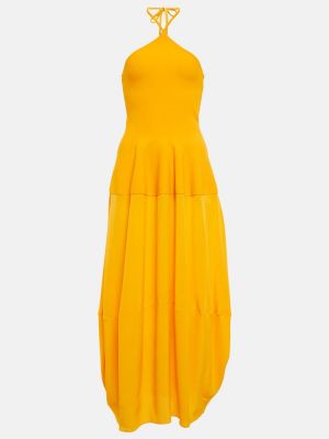 Midi šaty Stella Mccartney žltá