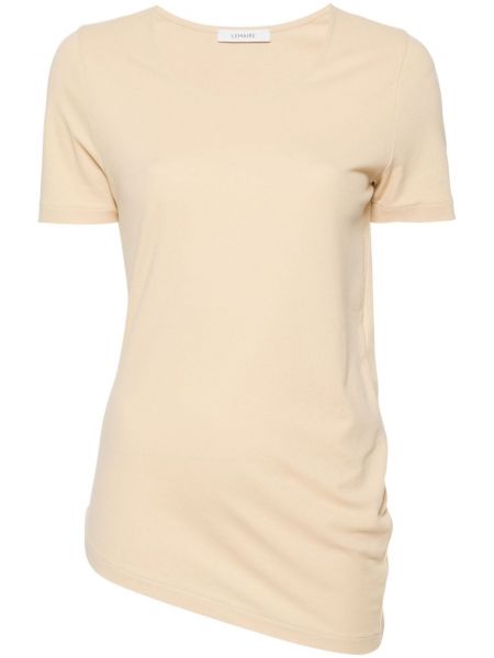 Bavlnené tričko Lemaire béžová
