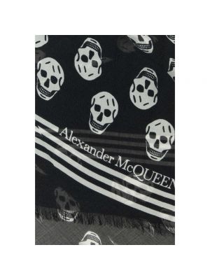 Bufanda de modal Alexander Mcqueen negro