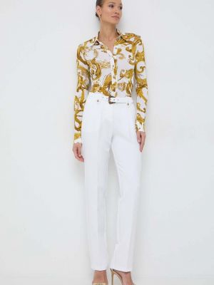 Koszula jeansowa slim fit Versace Jeans Couture biała