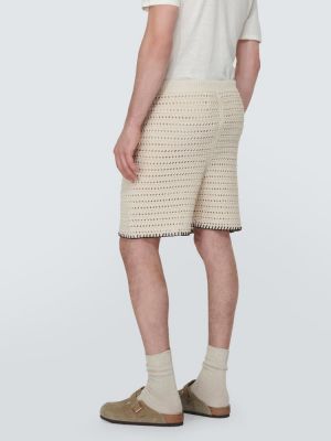 Shorts en coton Alanui blanc