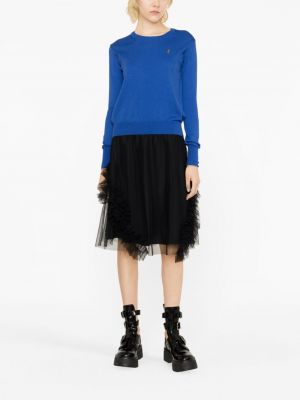 Sweter z kaszmiru bawełniany Vivienne Westwood niebieski