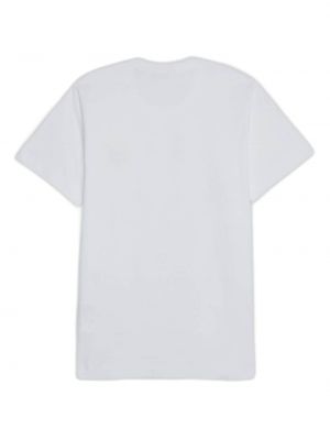 T-shirt avec applique Comme Des Garçons Play blanc