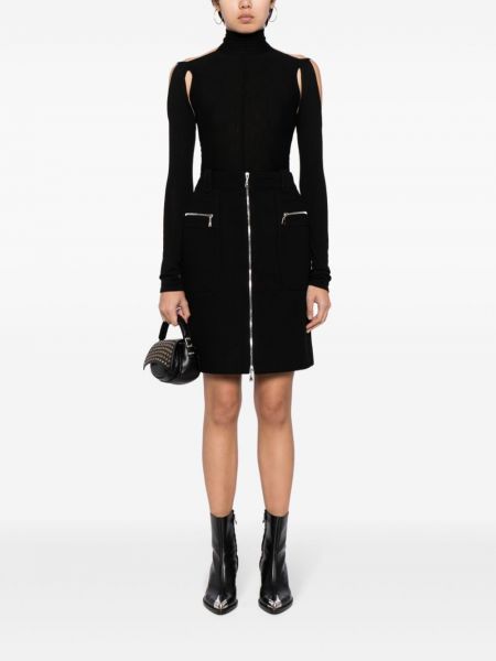Mini sijonas su užtrauktuku Louis Vuitton Pre-owned juoda