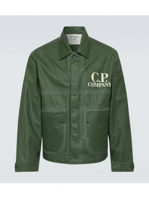 Giacca di lino C.p. Company verde