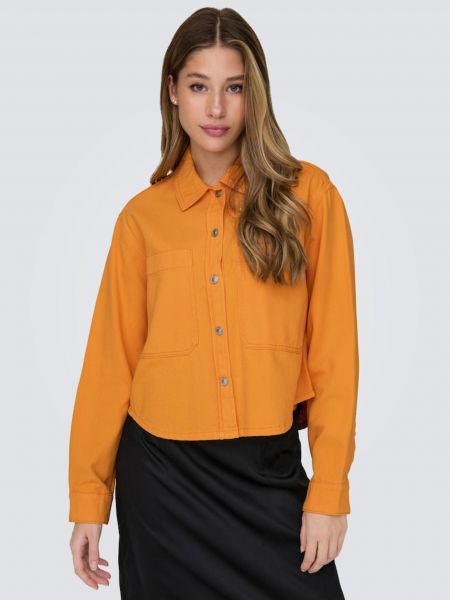 Džínsová bunda Only oranžová