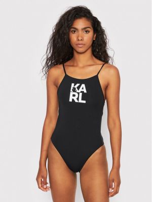 Einteiliger badeanzug Karl Lagerfeld schwarz