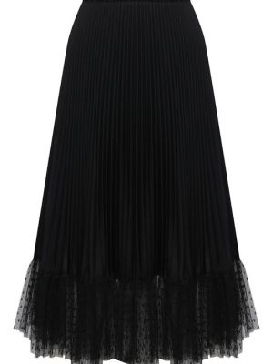 Плиссированная юбка Redvalentino черная