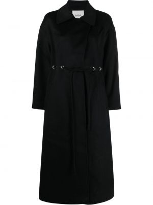 Vlněný kabát Ba&sh černý