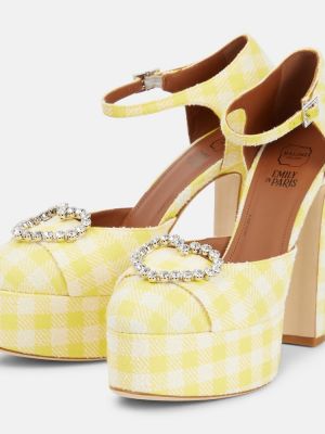 Полуотворени обувки на платформе Malone Souliers жълто