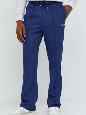 Спортивные штаны с аппликацией Fila синие