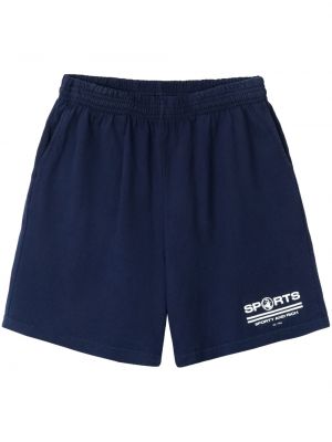Sport shorts aus baumwoll Sporty & Rich blau