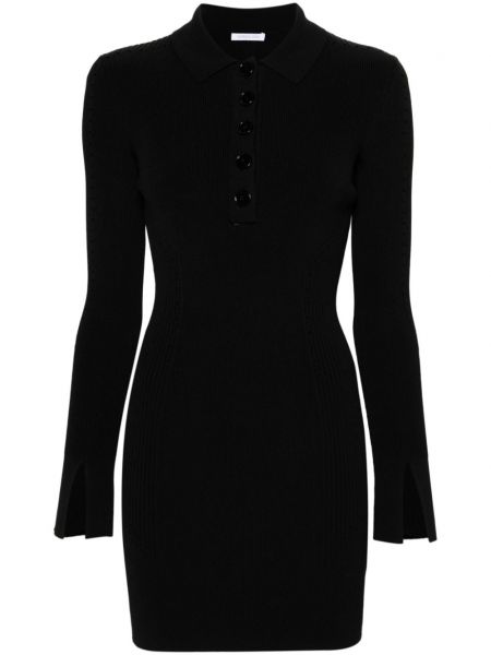 Πλεκτή κοκτέιλ φόρεμα Patrizia Pepe μαύρο