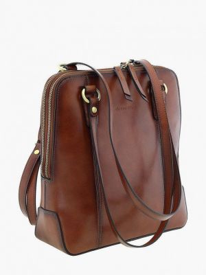 Кожаная сумка Bruno Perri коричневая