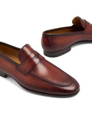 Slip-on nahast loafer-kingad Magnanni pruun