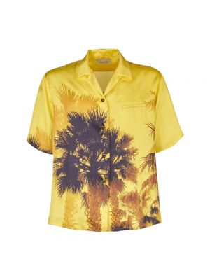 Koszula z krótkim rękawem Laneus żółta
