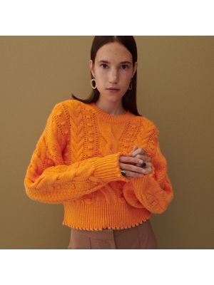 Sweter Reserved pomarańczowy