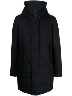Dūnu jaka ar spalvām ar kapuci Peuterey melns
