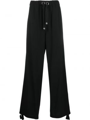 Sportovní kalhoty relaxed fit Versace černé