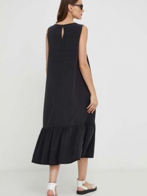 Midi šaty Answear Lab černé