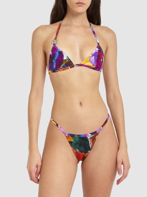 Bikini s cvjetnim printom s printom od jersey Dolce & Gabbana