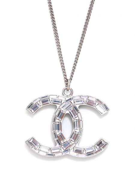 Ogrlica Chanel Pre-owned srebrna