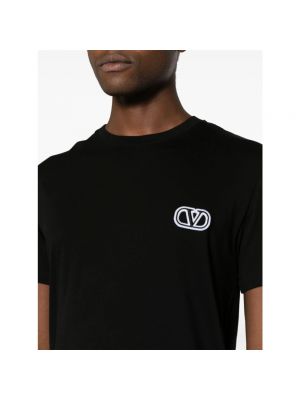 Jersey t-shirt aus baumwoll Valentino schwarz