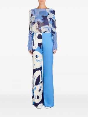 Bluse mit print Silvia Tcherassi blau