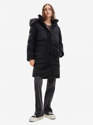 Παλτό χειμωνιάτικο Desigual μαύρο