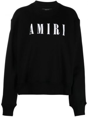 Trykt bomull sweatshirt Amiri svart