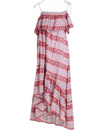Sukienka asymetryczna bawełniana z printem Antik Batik