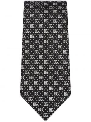 Jacquard selyem nyakkendő Dolce & Gabbana