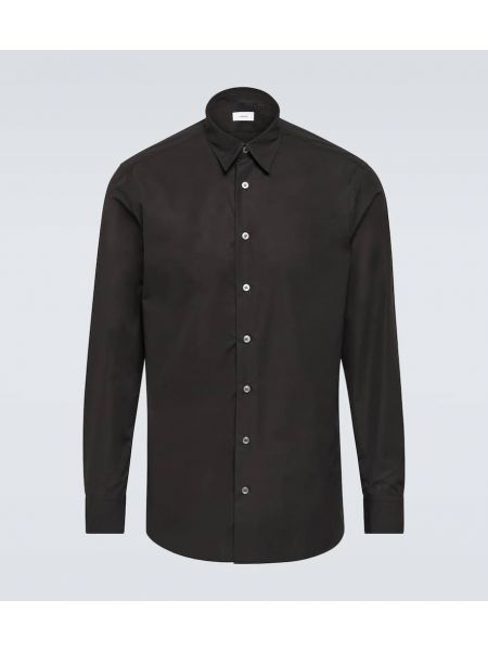 Bavlnená košeľa Lardini čierna