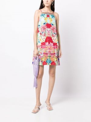 Květinové hedvábné šaty s potiskem Camilla