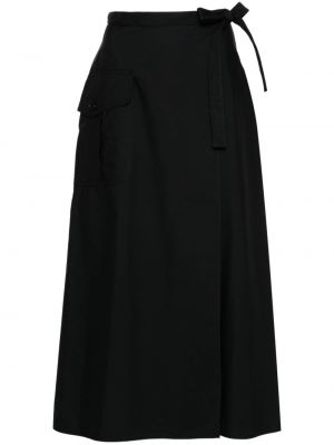 Bavlněné midi sukně Aspesi černé