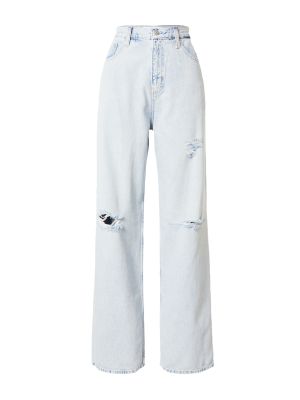 Relaxed fit platėjantys džinsai Calvin Klein Jeans mėlyna