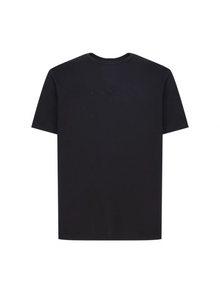 Koszulka bawełniana Emporio Armani czarna