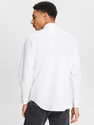 Льняная рубашка Esprit белая
