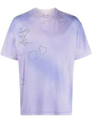 Raštuotas marškinėliai Objects Iv Life violetinė