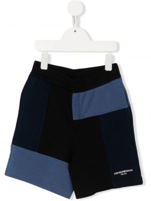 Casual shortsit tytöille Emporio Armani Kids sininen