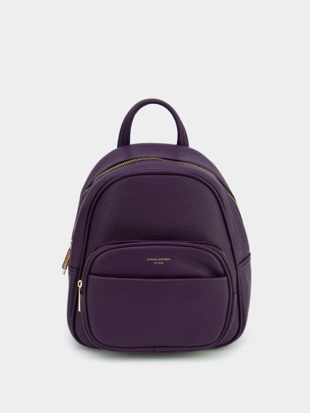 Фиолетовый кожаный рюкзак Respect