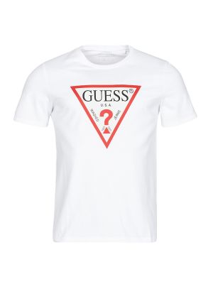 Tričko s krátkými rukávy Guess bílé
